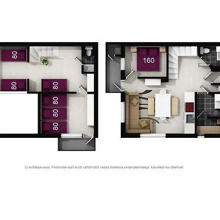 Lomavuokra Keskuskuja 5, Alppikeskus Apartamento