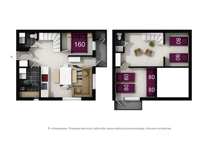 Διαμέρισμα Lomavuokra Keskuskuja 5, Alppikeskus Levi